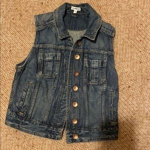 Express Womens Denim Vest